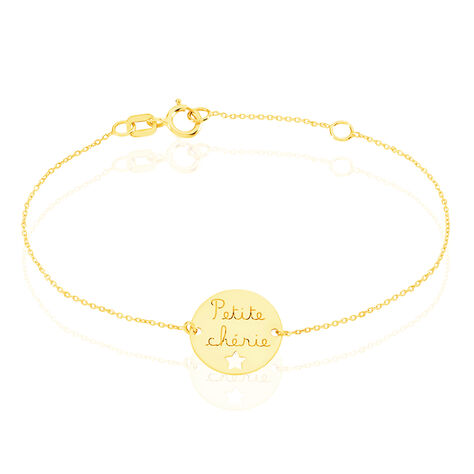 Bracelet Benedicte Message Or Jaune - Bracelets Medailles Enfant | Marc Orian