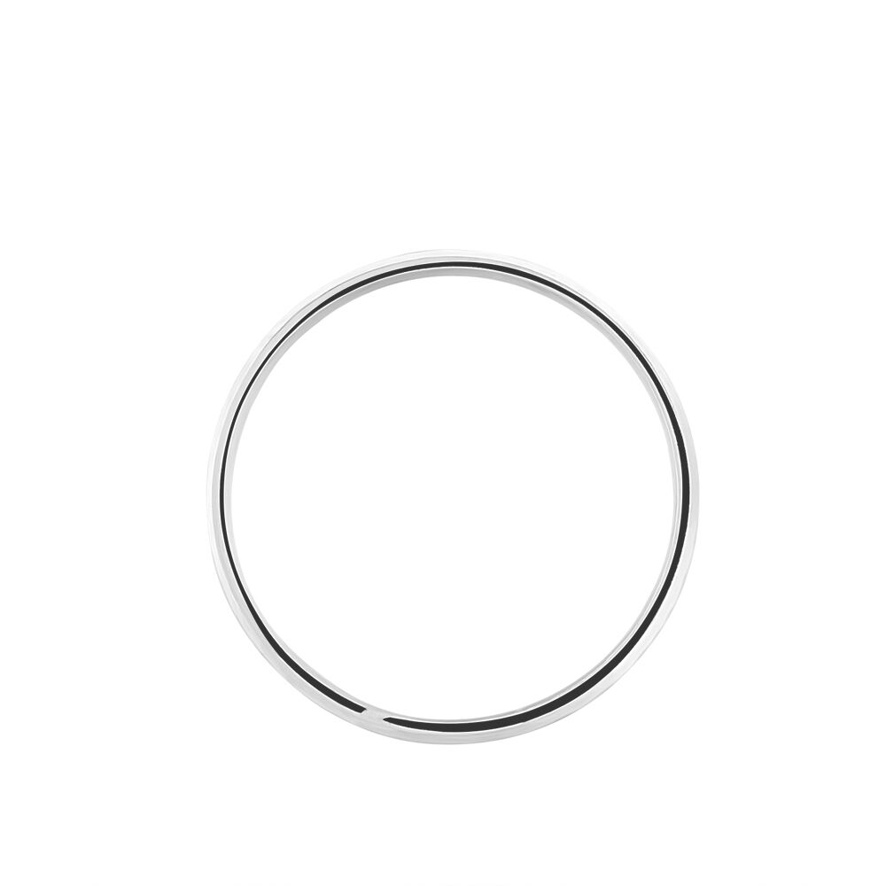 Alliance Caroline Sablee Demi Jonc Classique Or Blanc - Alliances duo Unisex | Marc Orian