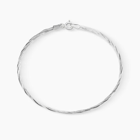 Bracelet Jasmin Tresse Or Blanc - Bracelets Tressés Femme | Marc Orian
