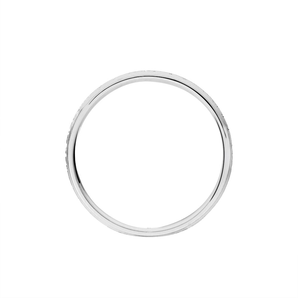 Alliance Fine Ruban Plat Or Blanc - Alliances personnalis&eacute;es Famille | Marc Orian