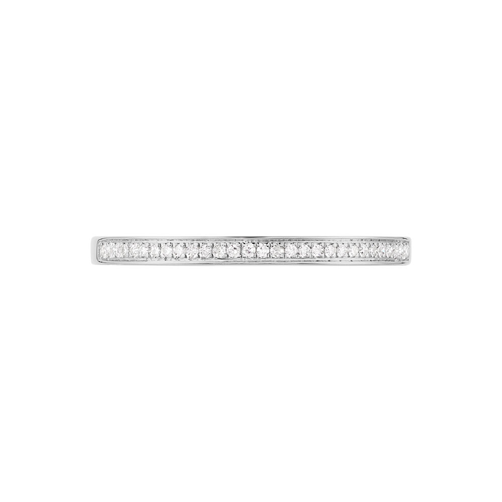 Alliance Elsia Or Blanc Diamant - Alliances avec pierres Femme | Marc Orian
