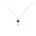 Collier Or Rose Samanta Rhodolite - Colliers avec pierres Femme | Marc Orian