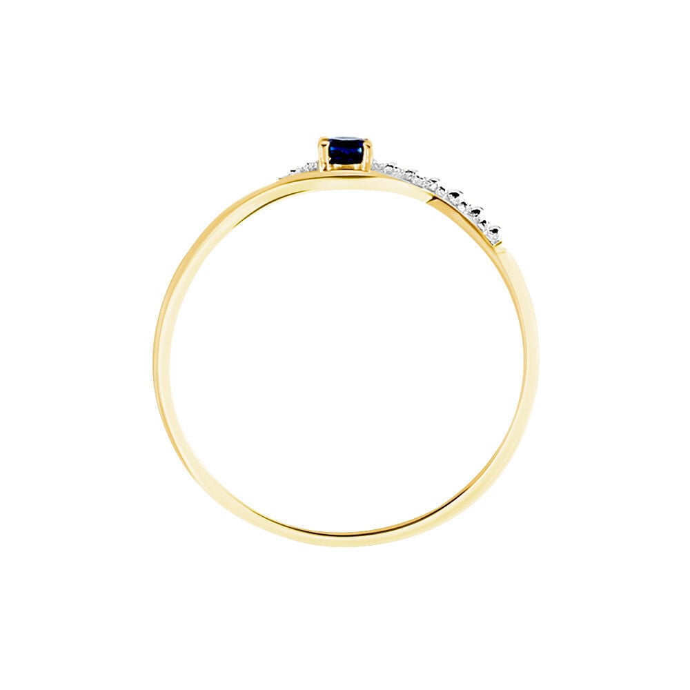 Bague Or Jaune Karmele Saphir - Solitaires Femme | Marc Orian