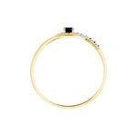 Bague Or Jaune Karmele Saphir - Solitaires Femme | Marc Orian