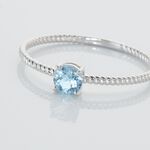 Bague Or Blanc Demi Topaze - Bagues pierres fines Femme | Marc Orian