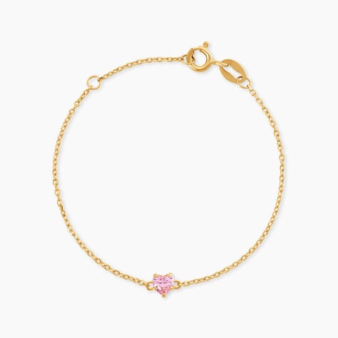 Bracelet Avaya Argent Dor&eacute; A L'Or 750/1000 Oxyde De Zirconium - Bracelets fantaisie Enfant | Marc Orian