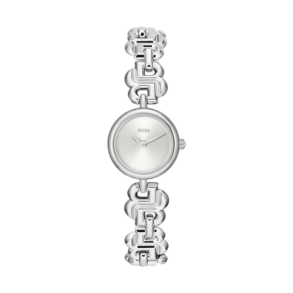 Montre Boss Double B Dressy Argent&eacute; - Montres &eacute;tanches Femme | Marc Orian