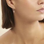 Cr&eacute;oles Elvyn Argent Blanc - Boucles d'oreilles pampille Femme | Marc Orian