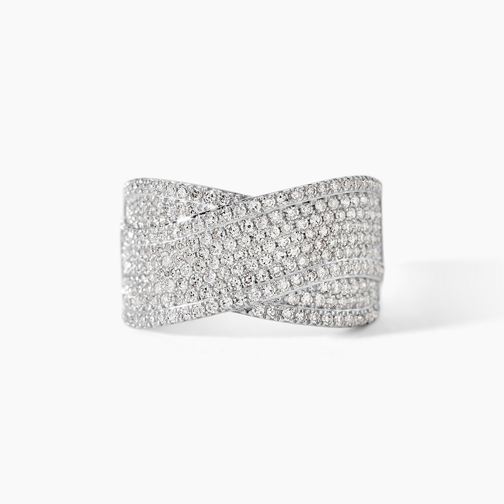 Bague Elyne Or Blanc Diamant - Parures de mariage Femme | Marc Orian