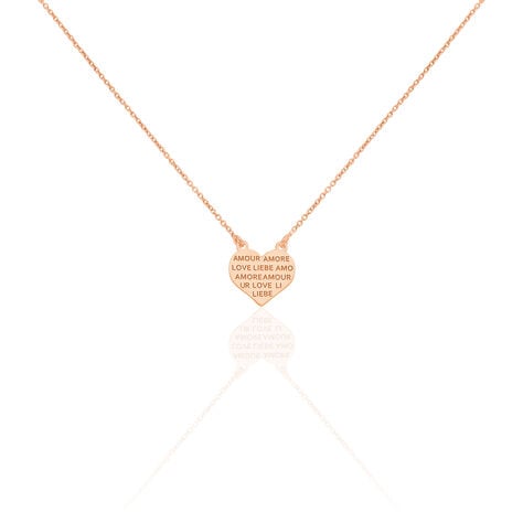 Collier Lettre Argent Rose - Colliers fantaisie Femme | Marc Orian