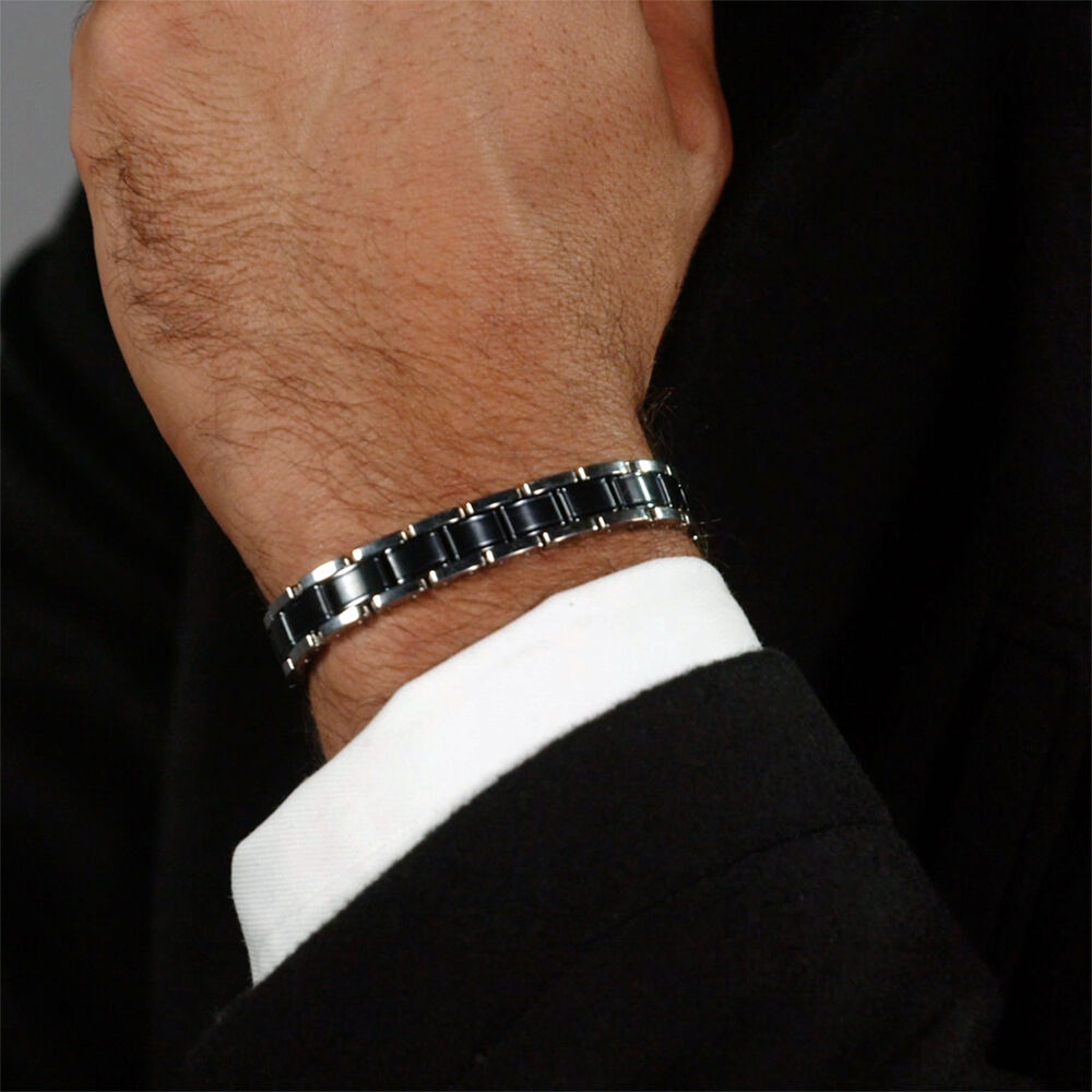 Bracelet Boss Links Essentials Acier Bicolore - Bracelets cha&icirc;nes Homme | Marc Orian
