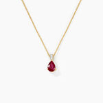 Pendentif P&acirc;ris Or Jaune Rubis Diamant - Pendentifs Femme | Marc Orian