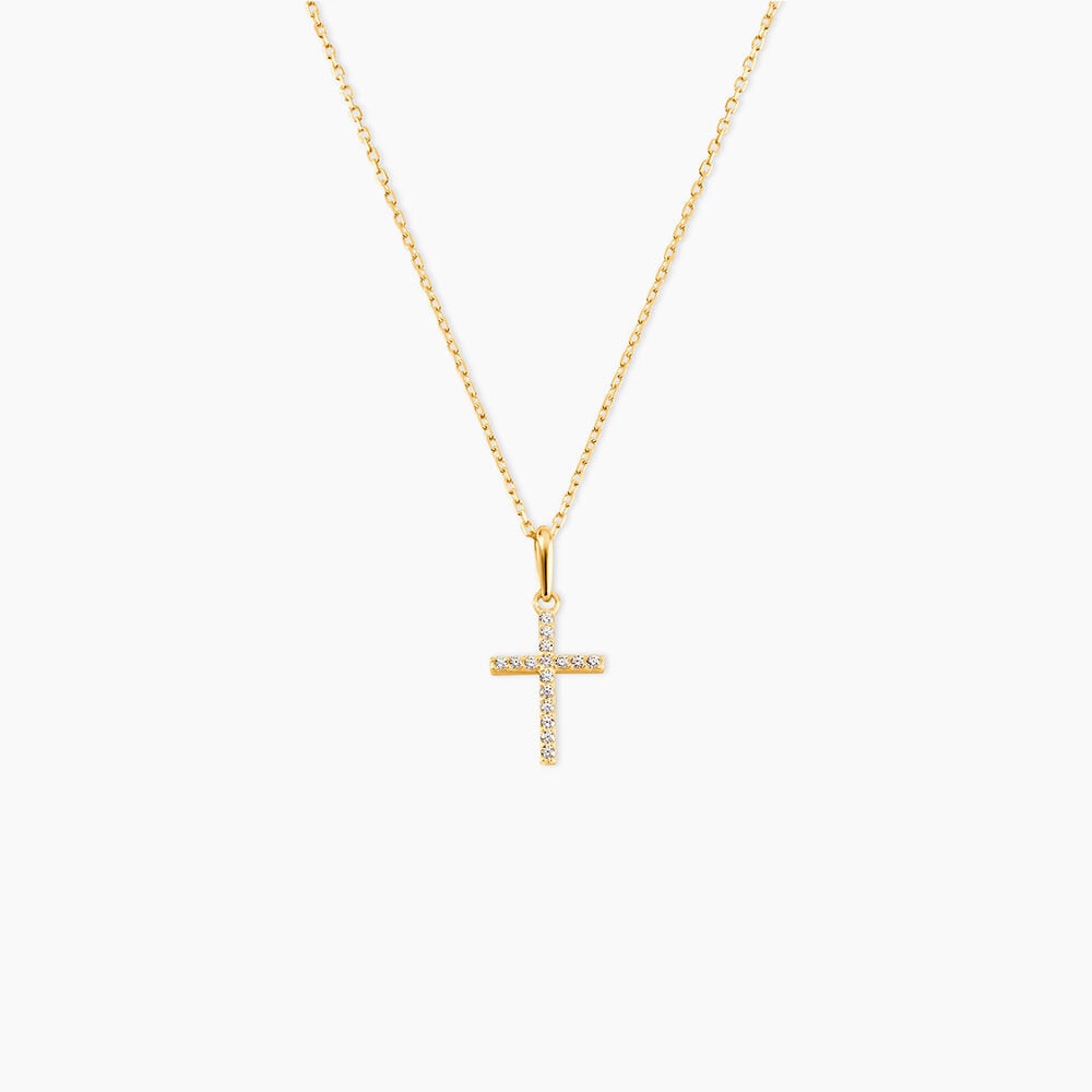 Pendentif Allen Or Jaune Oxyde De Zirconium - Pendentifs Famille | Marc Orian