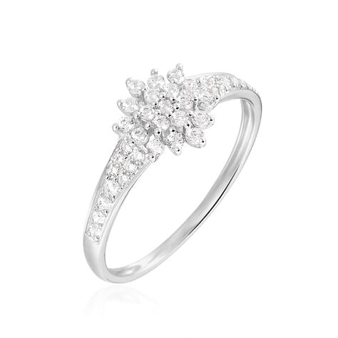 Bague Floris Or Blanc Oxyde De Zirconium - Bagues avec pierre Femme | Marc Orian