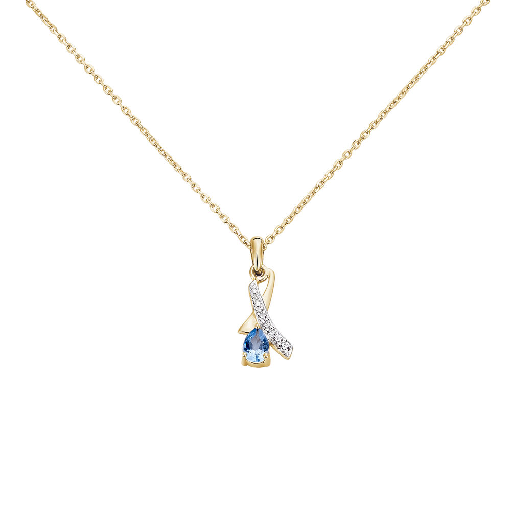 Collier Dyanah Plaque Or Jaune Oxyde De Zirconium - Colliers avec pierres Femme | Marc Orian