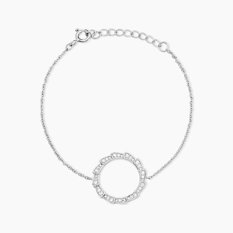 Bracelet Nevada Argent Blanc Oxyde De Zirconium - Bracelets fantaisie Femme | Marc Orian