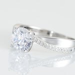 Bague Solitaire Maellyne Argent Blanc Oxyde De Zirconium - Bijoux fantaisie Femme | Marc Orian