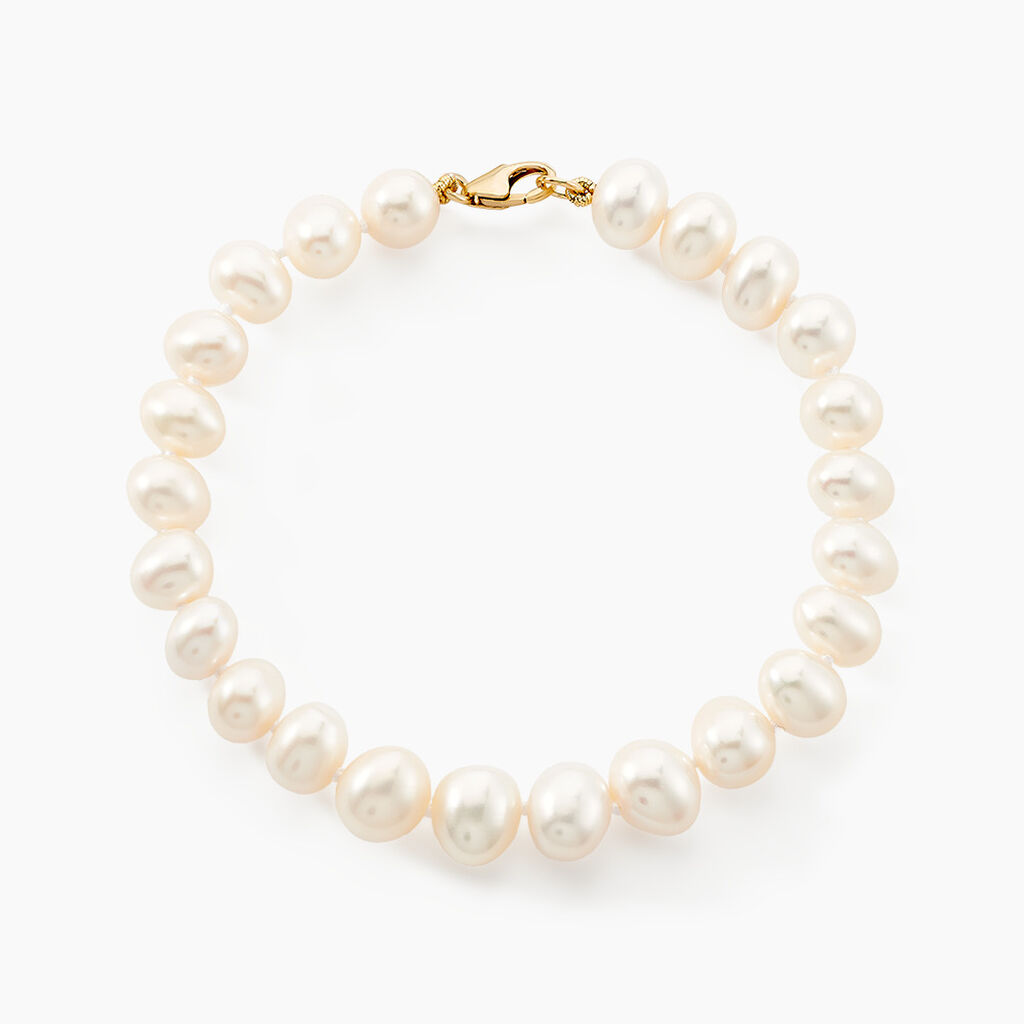 Bracelet Rose-martheae Or Jaune Perle De Culture D'akoya - Bracelets cha&icirc;nes Femme | Marc Orian