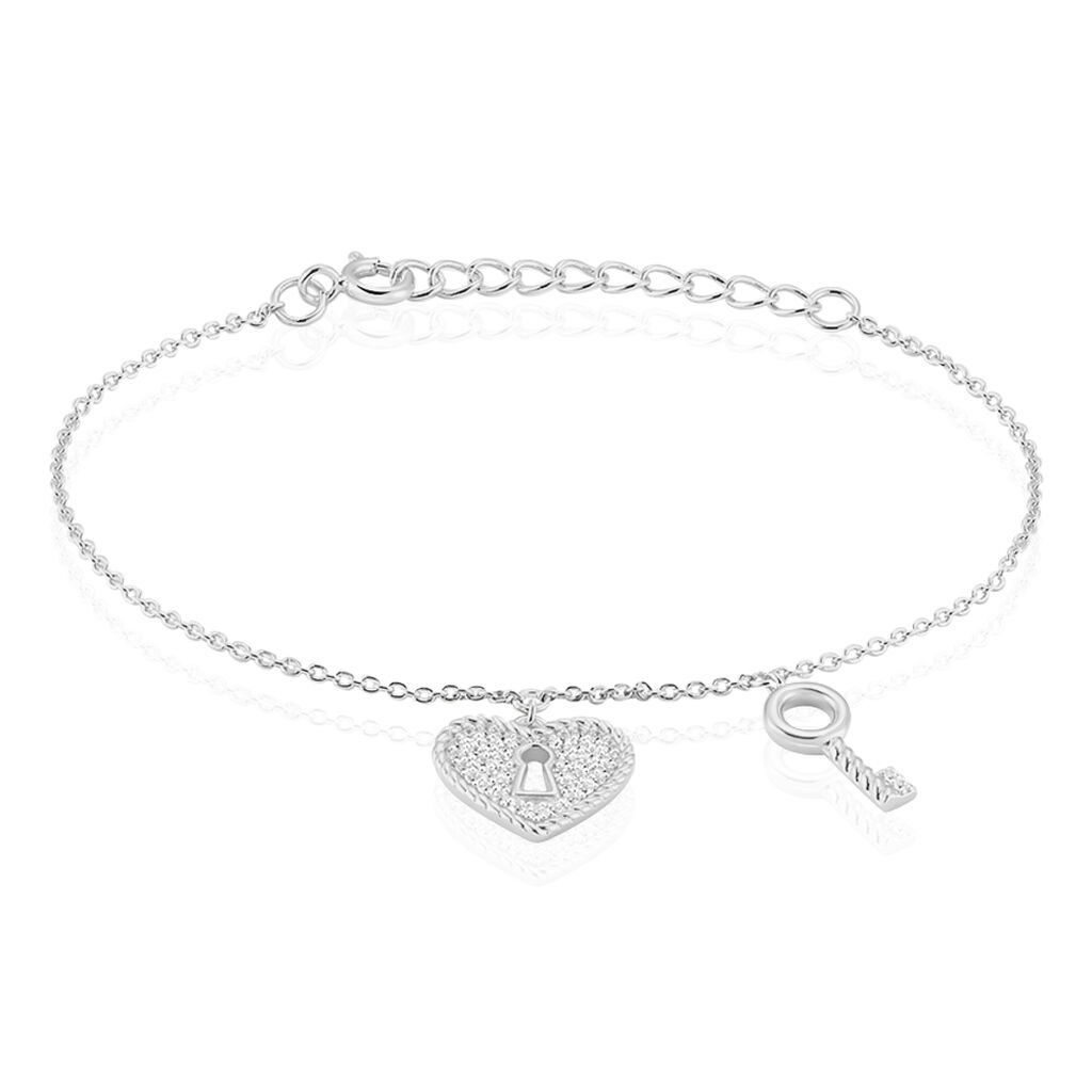 Bracelet Anakin Argent Blanc Oxyde De Zirconium - Bracelets fantaisie Femme | Marc Orian