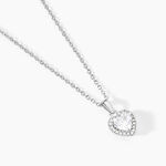Collier Ana-paula Argent Blanc Oxyde De Zirconium - Colliers solitaires Femme | Marc Orian