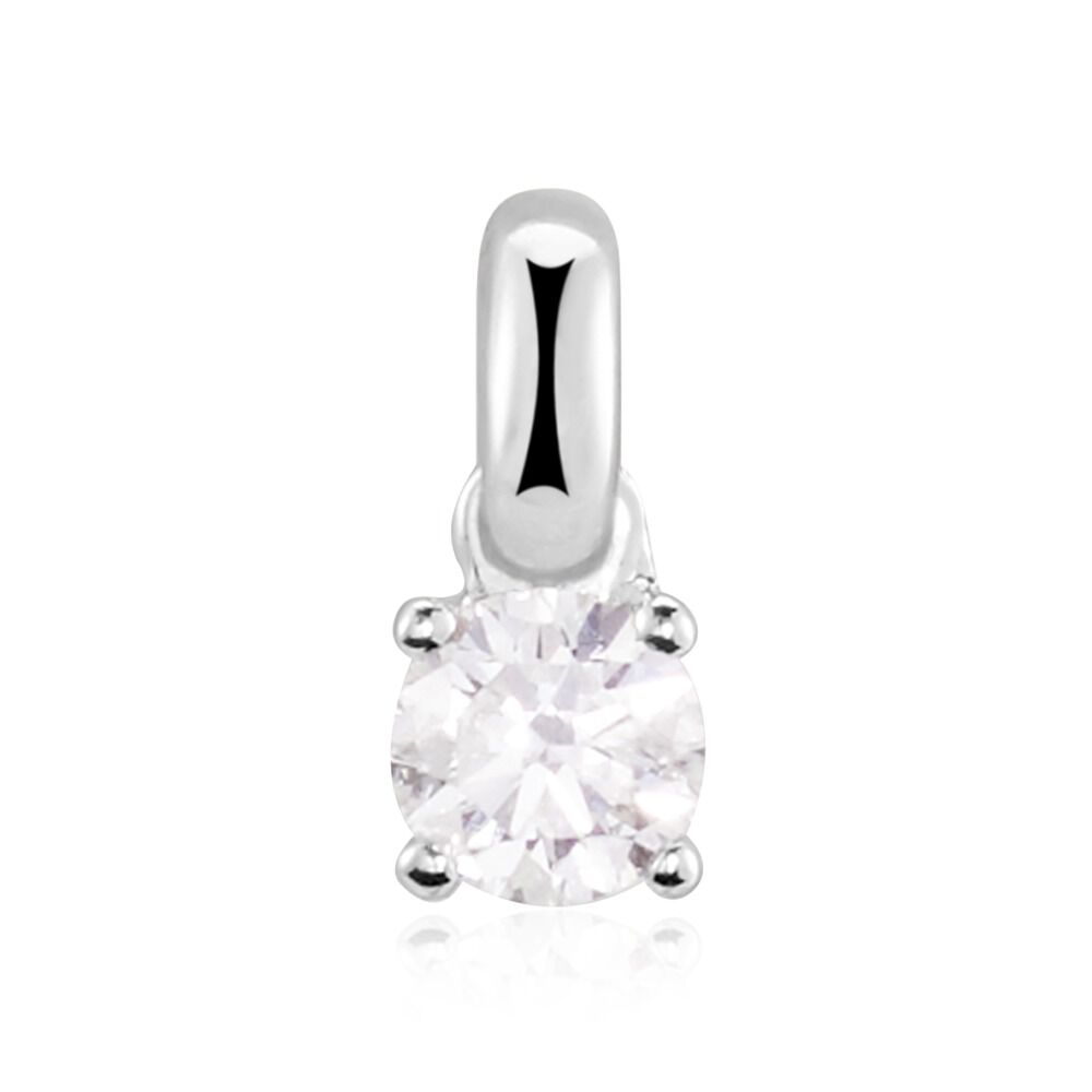 Pendentif Or Blanc Victoria Diamant - Pendentifs Femme | Marc Orian