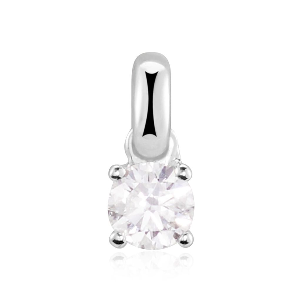 Pendentif Or Blanc Victoria Diamant - Pendentifs Femme | Marc Orian