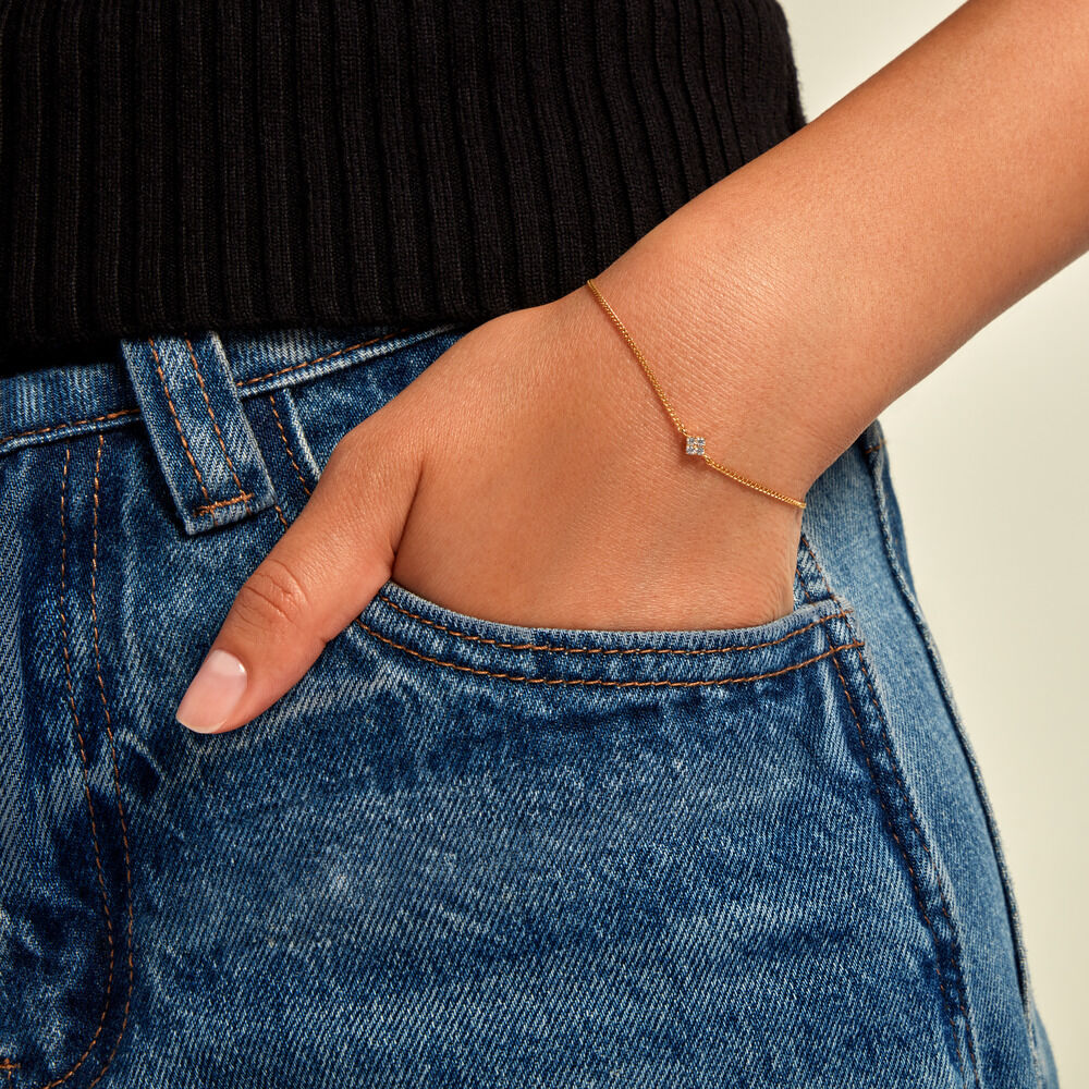 Bracelet Jil Plaqu&eacute; Or Jaune Oxyde De Zirconium - Bracelets fantaisie Femme | Marc Orian
