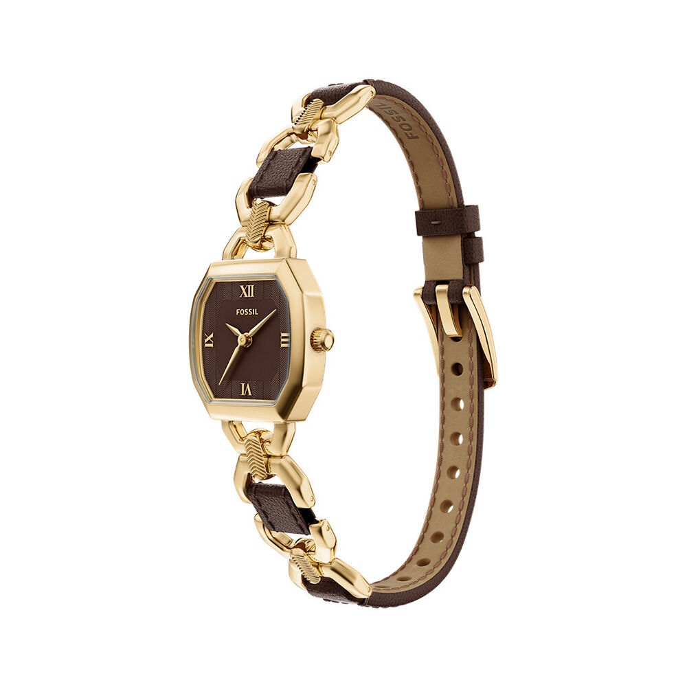 Montre Fossil Harlow Jewel Marron - Montres &eacute;tanches Femme | Marc Orian