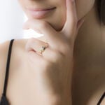 Bague Amandina Or Jaune Oxyde De Zirconium - Solitaires Femme | Marc Orian