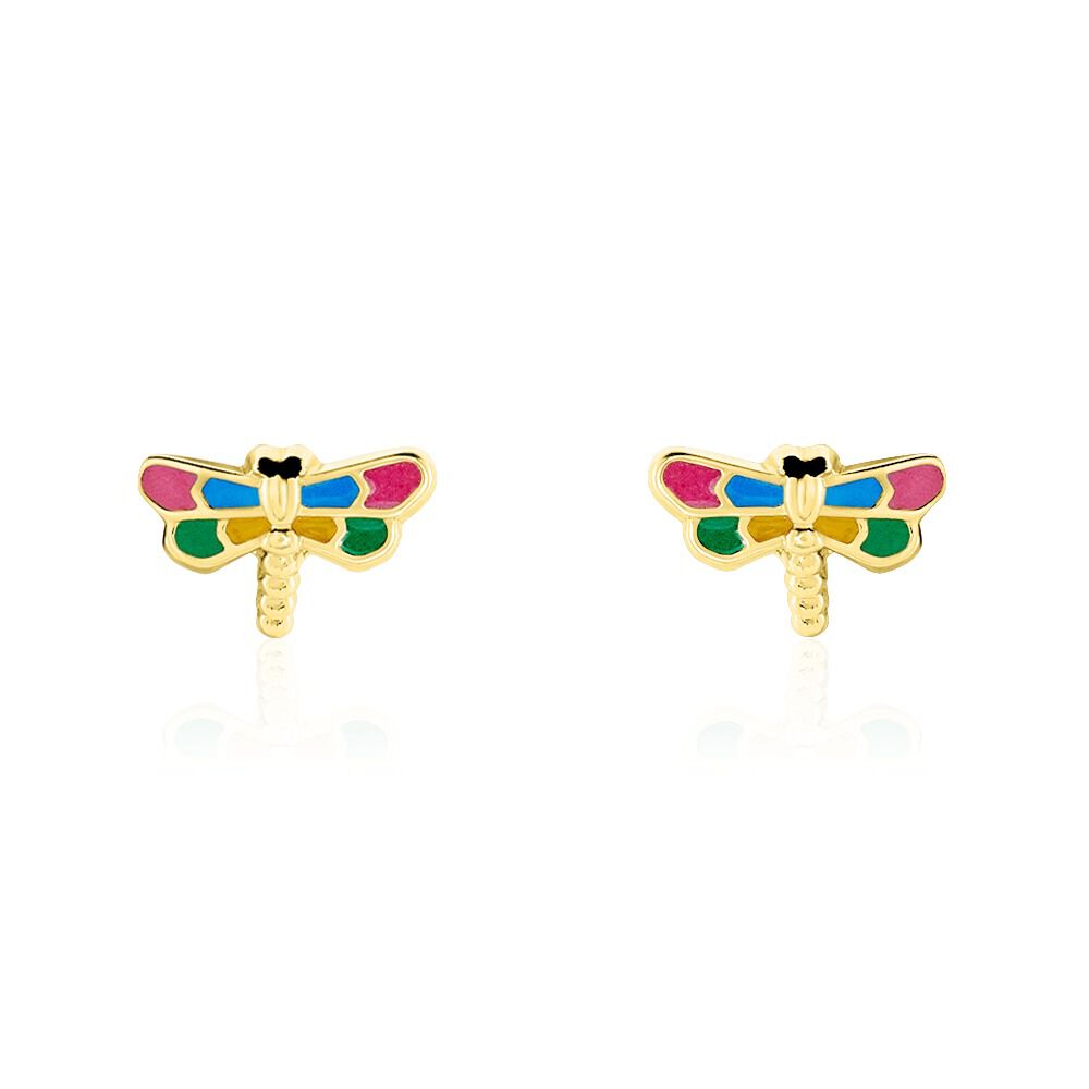 Boucles D'oreilles Puces Liberius Or Jaune - Puces Enfant | Marc Orian