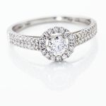 Bague Or Blanc Natanaele Diamants - Solitaires Femme | Marc Orian