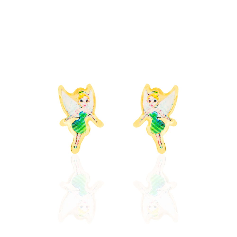 Boucles D'oreilles Puces Feerie Or Jaune - Puces Enfant | Marc Orian