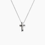Collier Ruya Acier Bicolore Oxyde De Zirconium - Colliers avec pierres Homme | Marc Orian