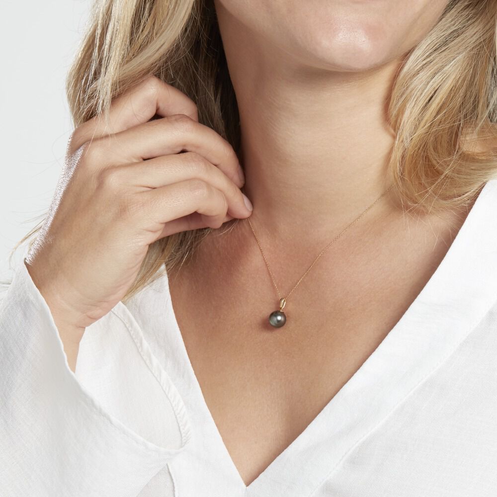 Collier Jodocus Or Jaune Perle De Tahiti Oxyde Zirconium - Mix and Match Femme | Marc Orian