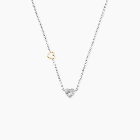 Collier Joia Or Jaune Argent Blanc Oxyde De Zirconium - Colliers avec pierres Femme | Marc Orian