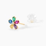 Boucles D'Oreilles Puces Linnet Or Jaune Oxyde De Zirconium - Puces Enfant | Marc Orian