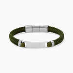 Bracelet Identit&eacute; Jourdan Dikeledi Acier Argent&eacute; - Gourmettes Homme | Marc Orian