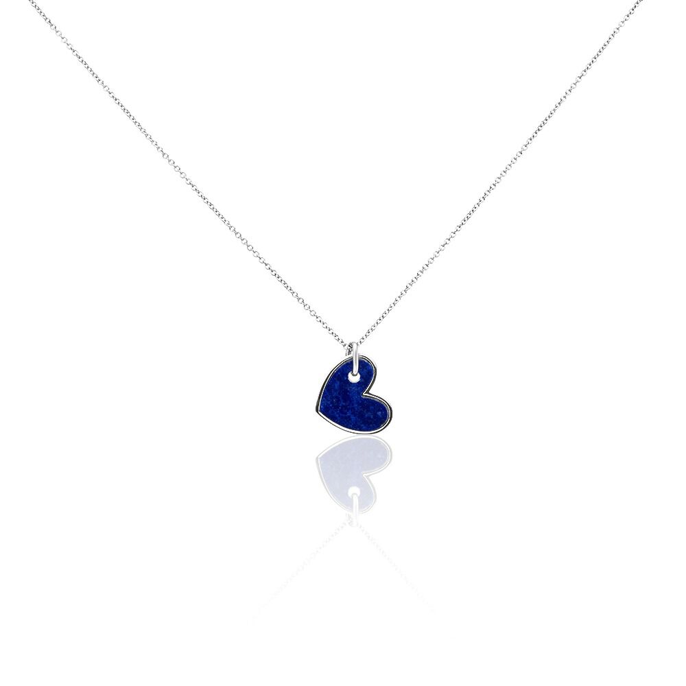 Collier Charla Argent Blanc Lapis Lazuli - Colliers avec pierres Femme | Marc Orian