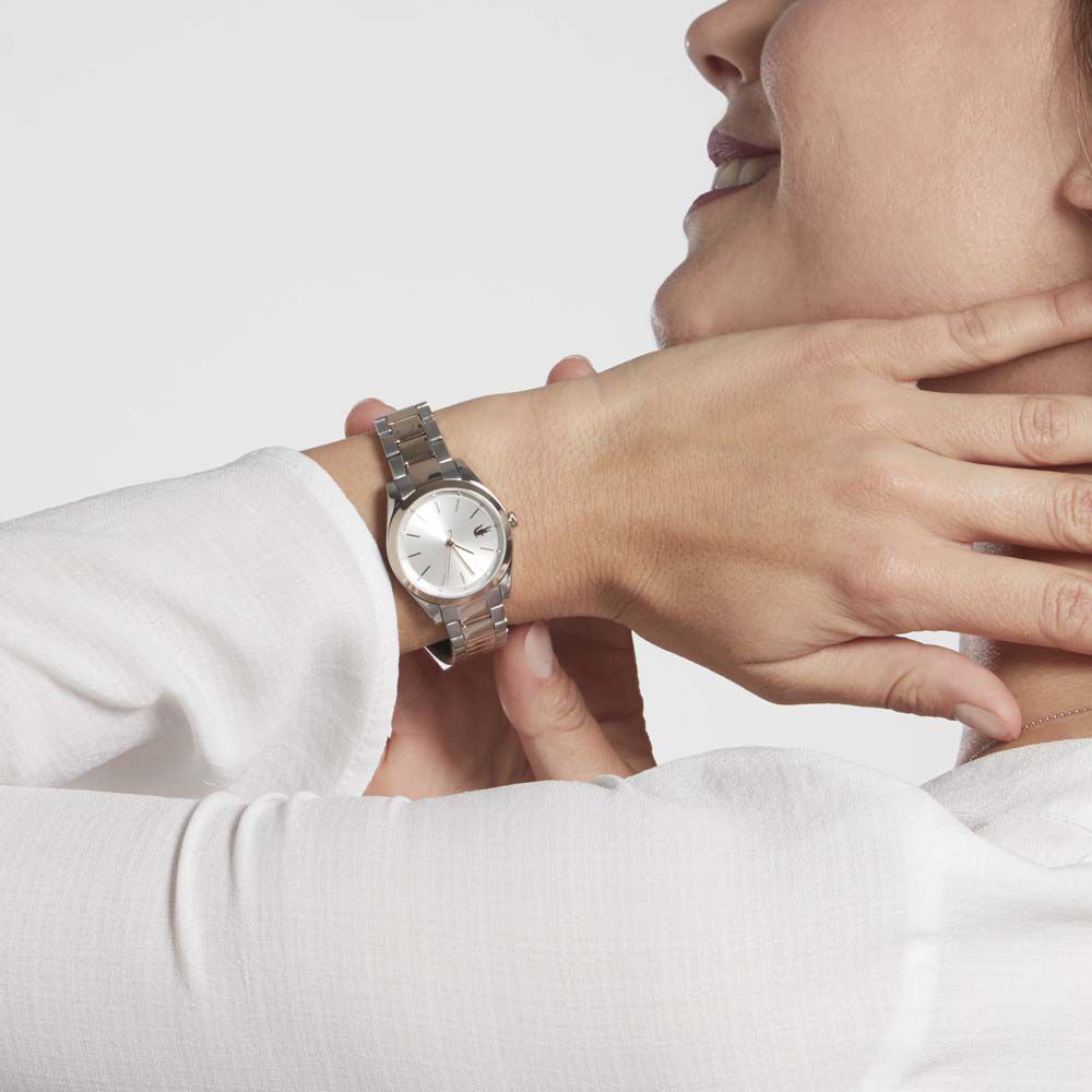 Montre lacoste femme argent sales