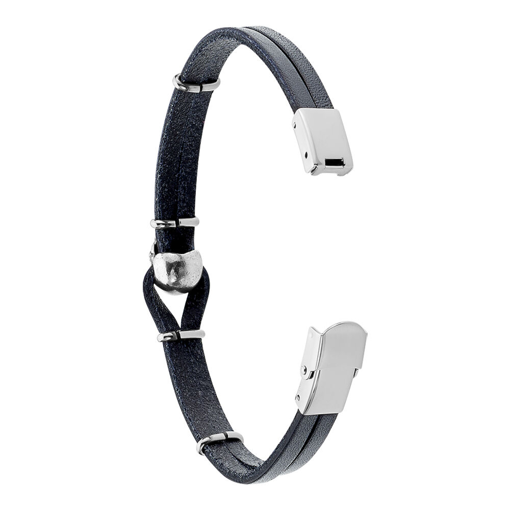 Bracelet Acier Blanc Achil - Bracelets cuir Homme | Marc Orian