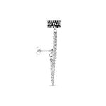 Bijou D'oreille Unitaire Waltraud Argent Blanc - Piercings d'oreilles Femme | Marc Orian