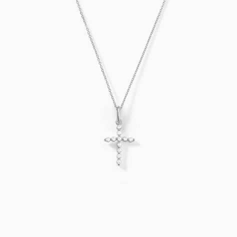 Collier Norine Argent Blanc Oxyde De Zirconium - Colliers avec pierres Femme | Marc Orian