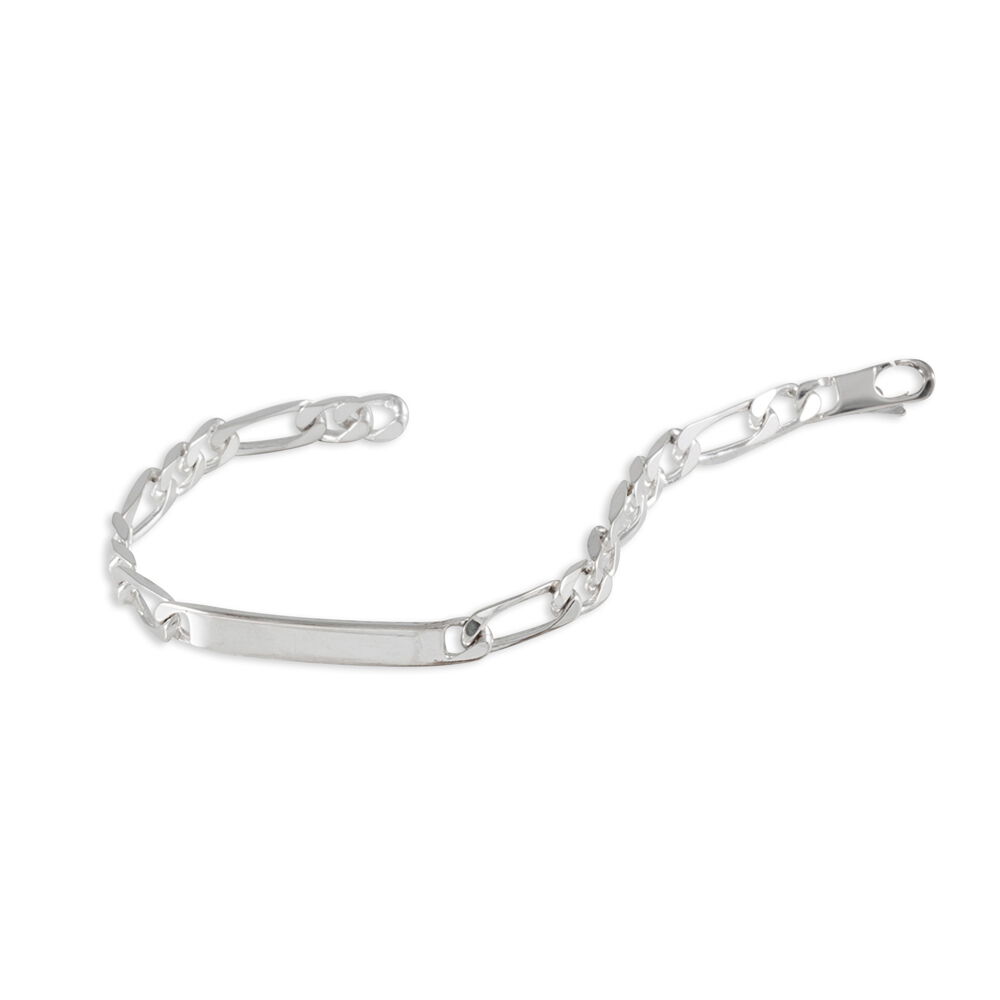 Bracelet Identit&eacute; Otilia Argent Blanc - Gourmettes Femme | Marc Orian