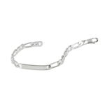 Bracelet Identit&eacute; Otilia Argent Blanc - Gourmettes Femme | Marc Orian