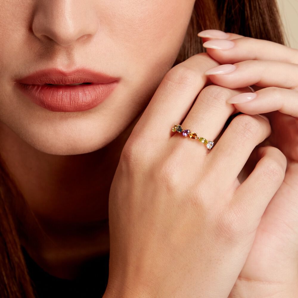 Bague Hortense Or Jaune Topaze Péridot - Bagues pierres fines Femme | Marc Orian