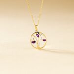 Pendentif Godolieba Or Jaune Amethyste Violet - Pendentifs Femme | Marc Orian