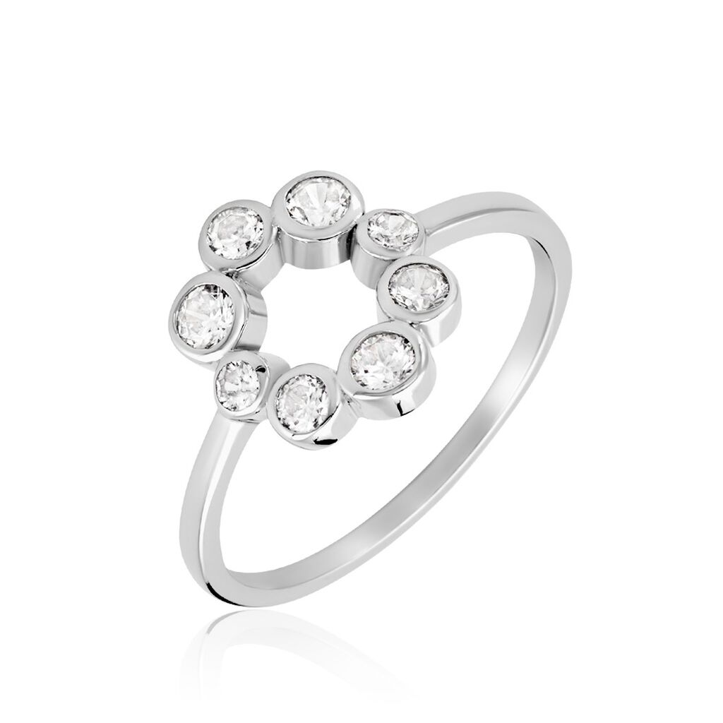 Bague Ryo Argent Blanc Oxyde De Zirconium - Bagues avec pierre Femme | Marc Orian