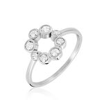 Bague Ryo Argent Blanc Oxyde De Zirconium - Bijoux fantaisie Femme | Marc Orian