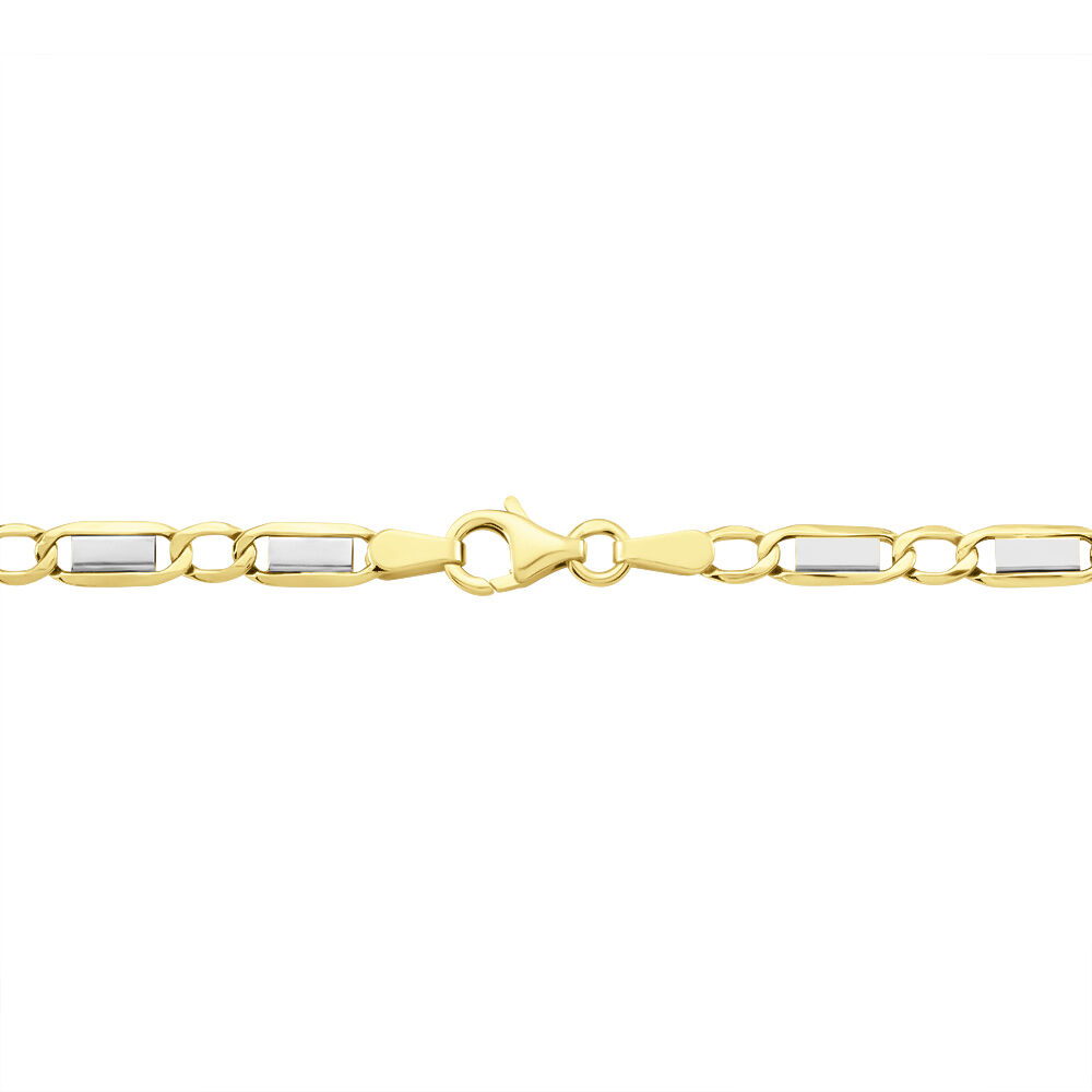 Collier Danae Plaquette Or Bicolore - Chaines Homme | Marc Orian