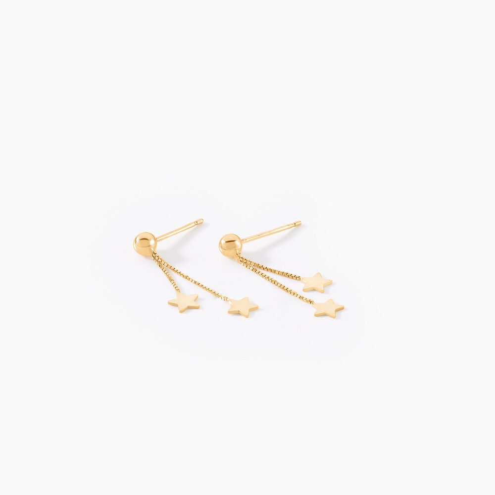 Boucles D'oreilles Pendantes Alphonsine Etoile Or Jaune - Pendantes Femme | Marc Orian